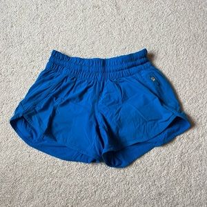 blue lululemon shorts